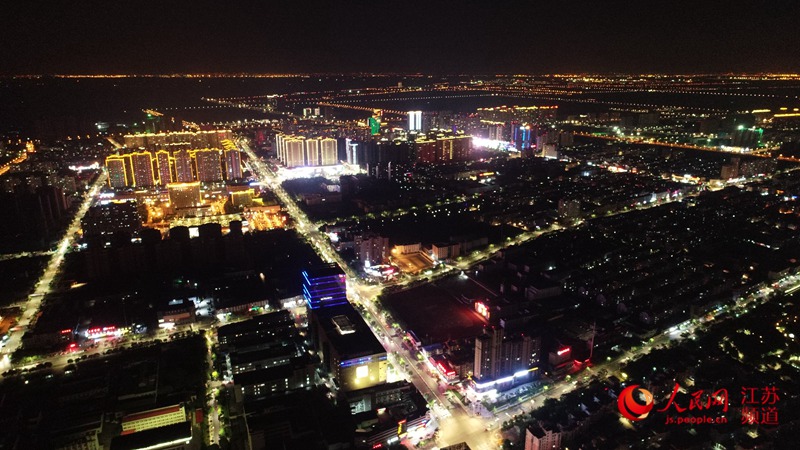 夜拍江苏海门:江海门户的璀璨夜景