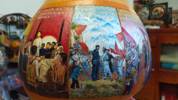 何以进“彩绘葫芦”作品