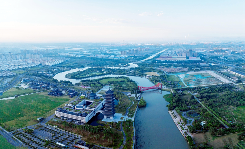 扬州三湾景如画。扬州市委网信办供图