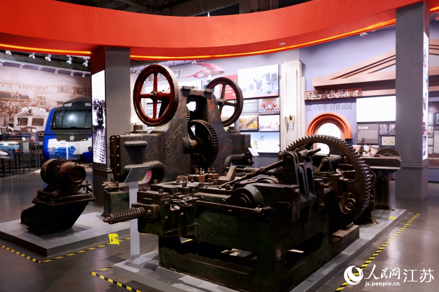 戚机厂原动力车间被打造成了2600平方米的常州大运河工业遗产展览馆。人民网 余乐摄