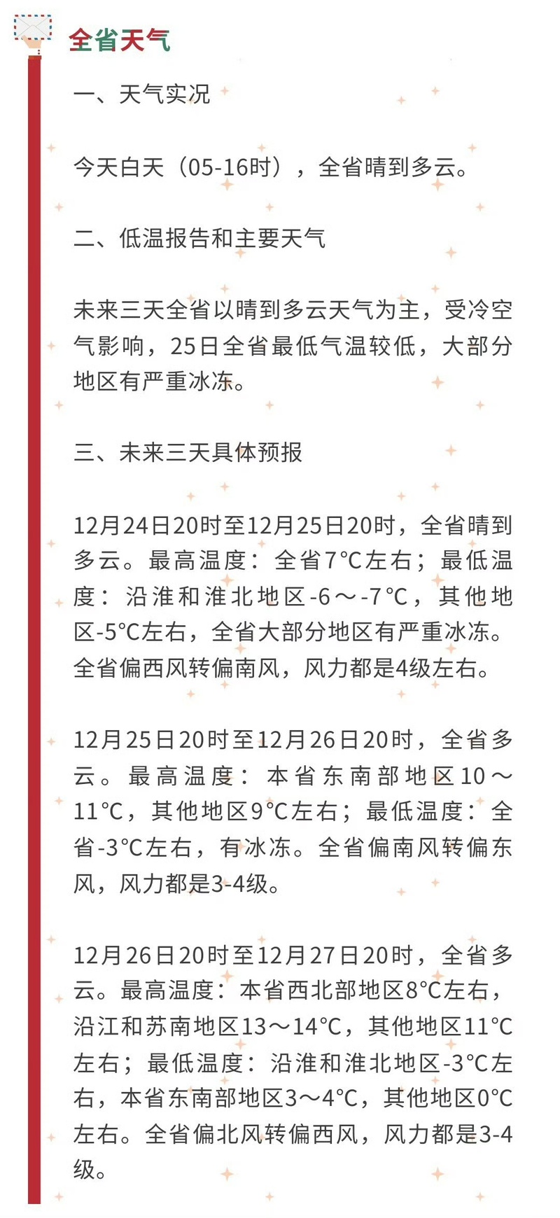 “冰凍周”即將翻篇 江蘇正式開啟氣溫大回暖模式