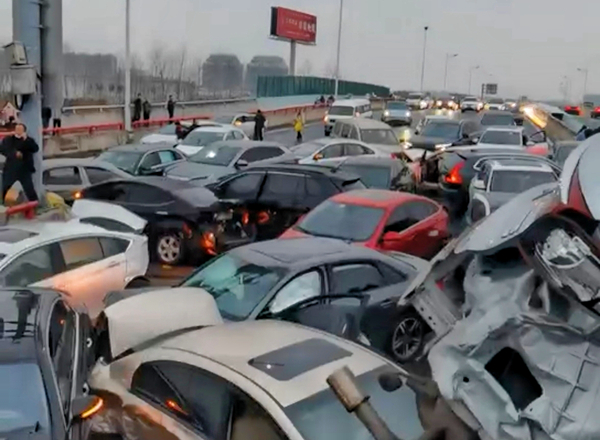 事故現場。市民周先生供圖