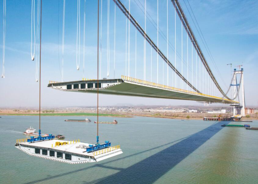 南京龙潭长江大桥将实现主桥合龙 年底前建成
