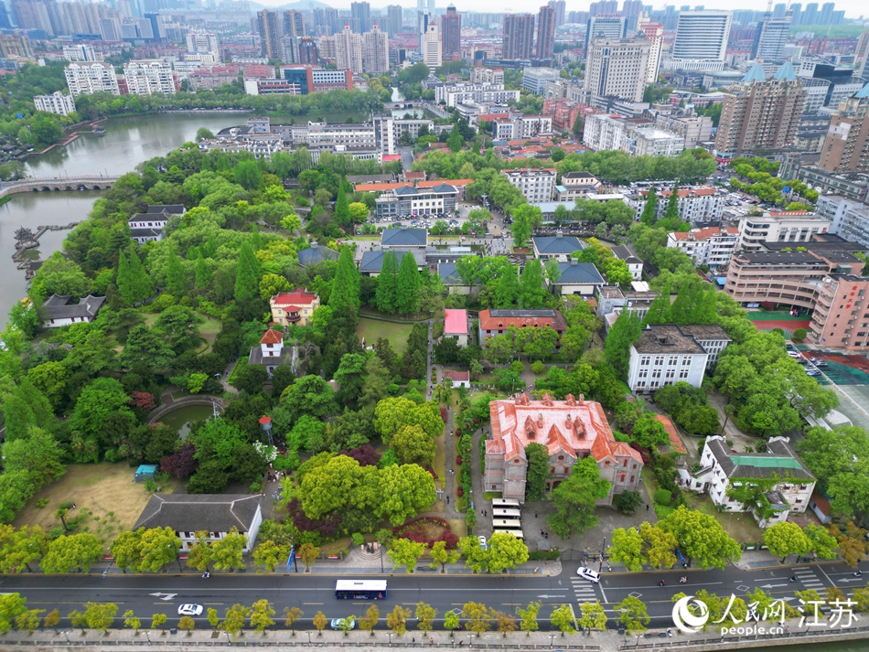 航拍南通博物苑。人民網記者王繼亮攝