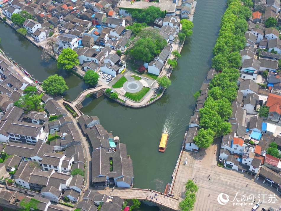 航拍清名橋歷史文化街區。人民網記者 王繼亮攝