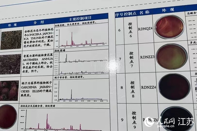 中药指纹图谱。人民网 黄启源摄