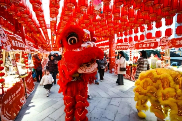 新春年味大集。江北新区供图