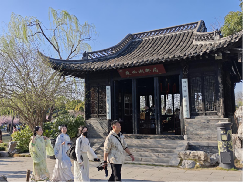 扬州瘦西湖景区主题邮局。王琳摄