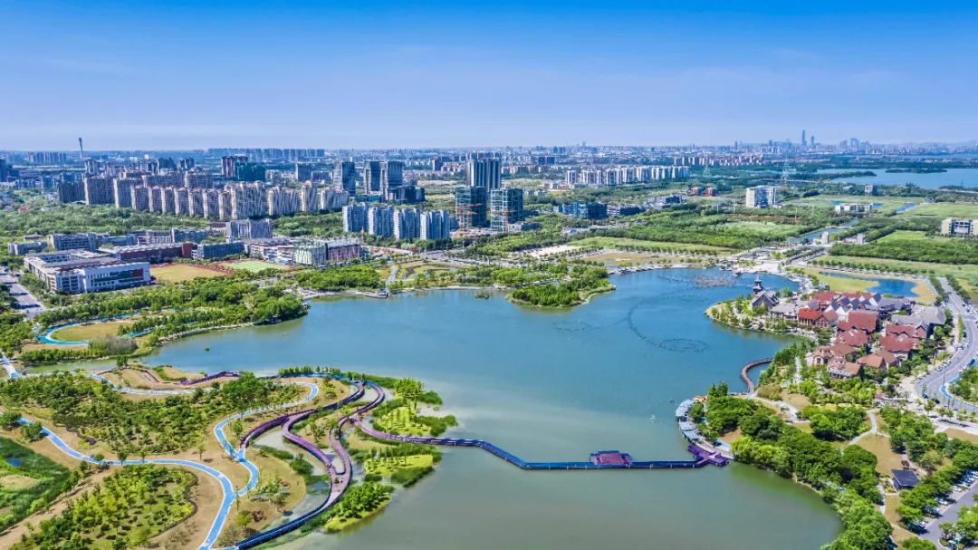 昆山市玉山镇。图源：苏州发布