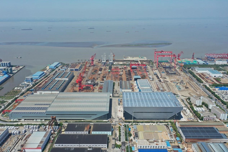 企业浮式天然气项目建设基地。企业供图