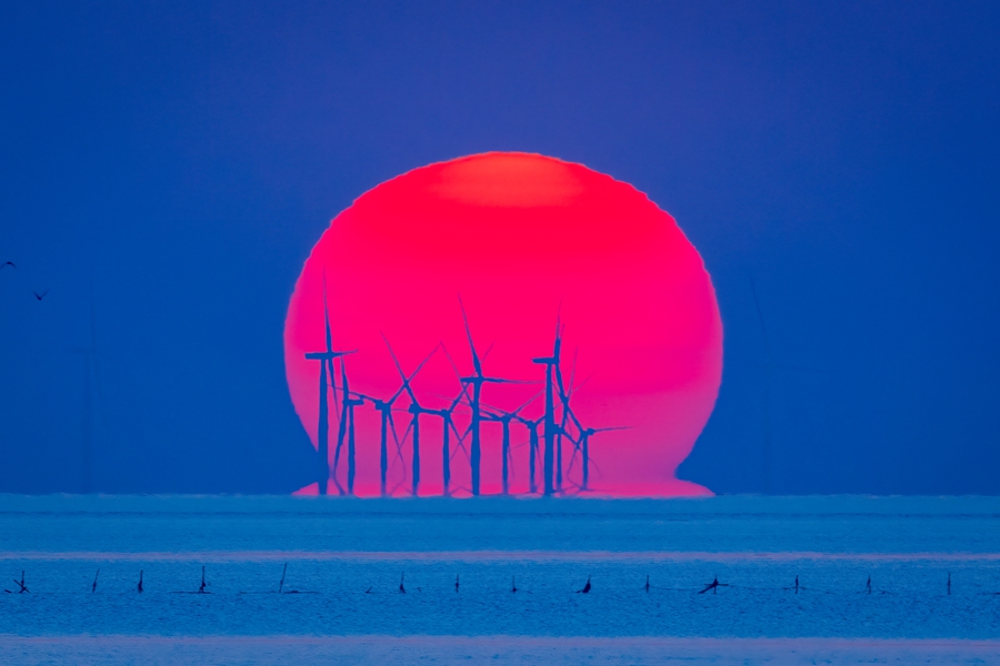 盐城海上风电项目。孙华金摄