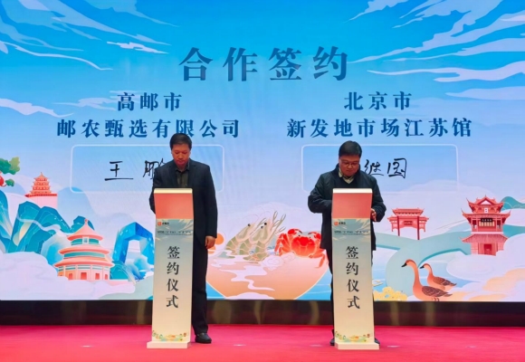合作签约仪式。高邮市委宣传部供图