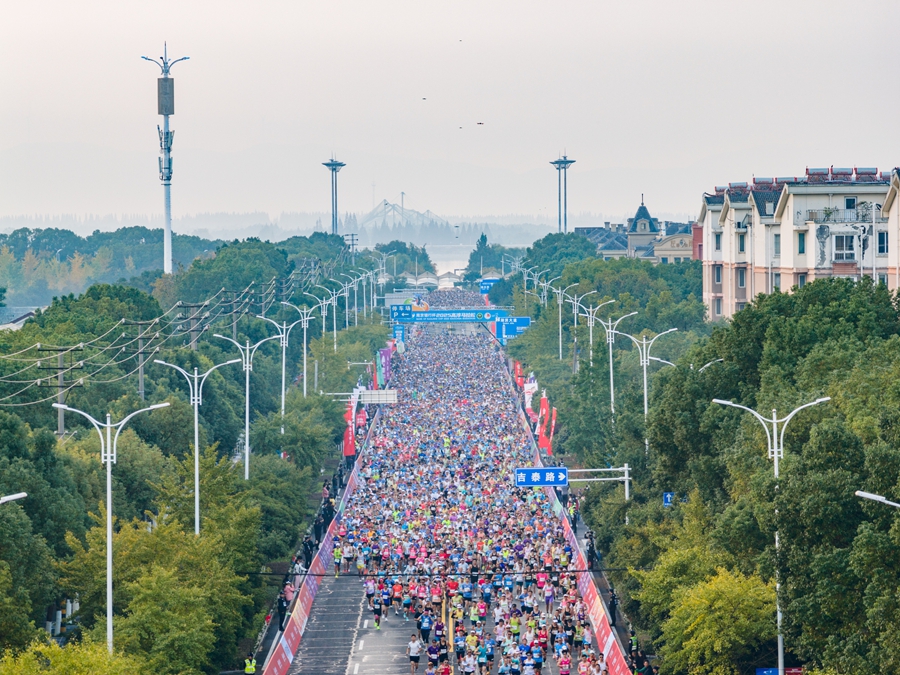 航拍比賽現場。高淳區委宣傳部供圖