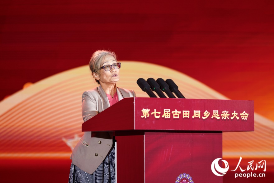 泰华树胶有限公司董事长林立盛夫人林张素清。实习生 郑舒尘摄