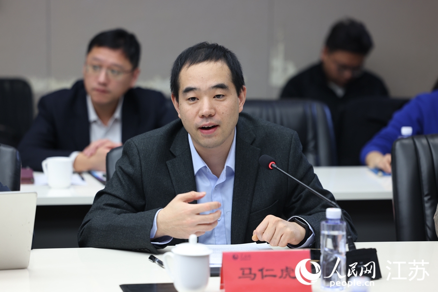 研微（江苏）半导体科技有限公司董事马仁虎。人民网 李昱辰摄