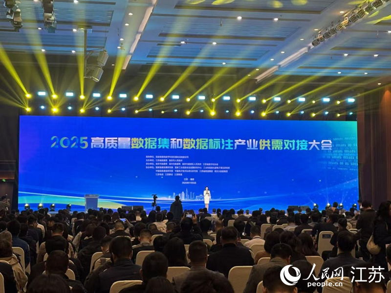 全国高质量数据集和数据标注产业供需对接大会现场。人民网 刘益佳摄