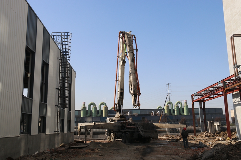 洪泽一绿色纺织项目实现封顶。洪泽区委宣传部供图