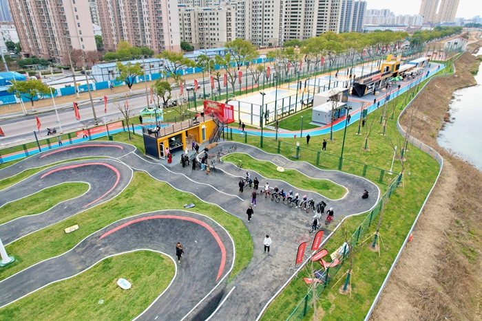 苏州元和塘Y³ PARK体育公园。元和街道供图