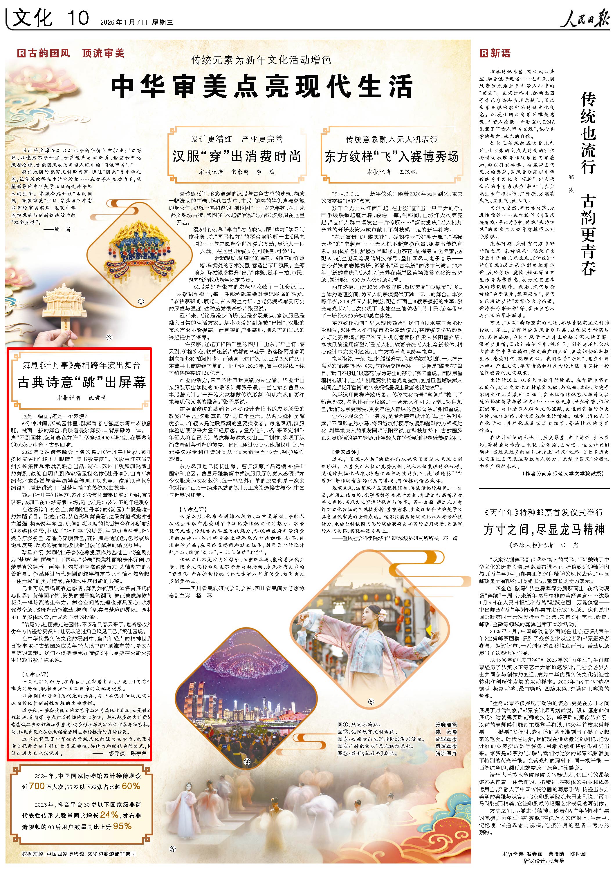 1月7日，《人民日报》第10版版面。