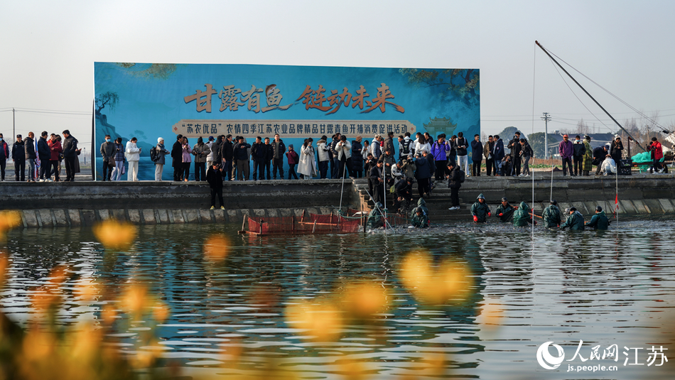 開捕現場吸引了眾多群眾圍觀。人民網記者 周夢嬌攝