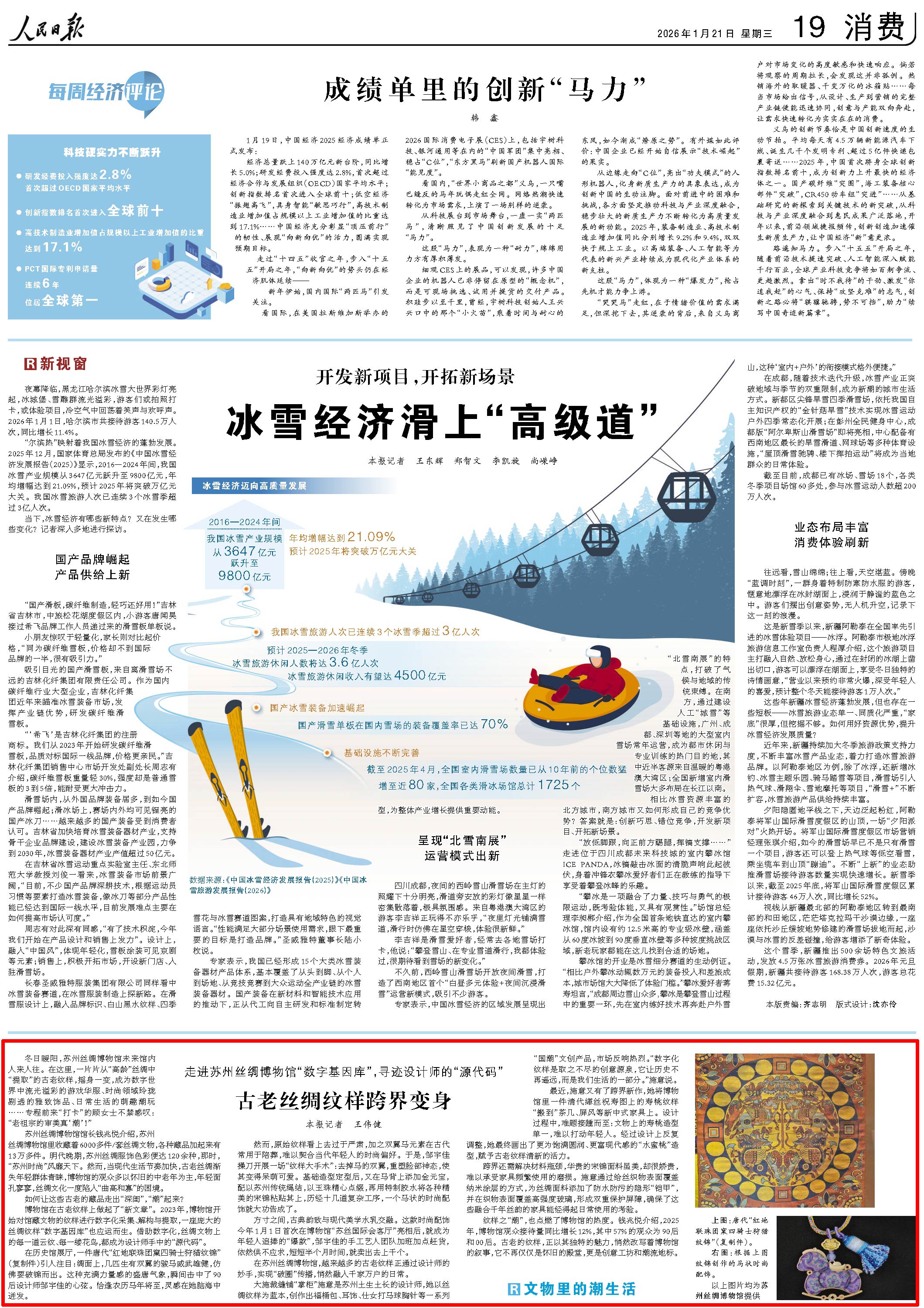 1月21日,《人民日报》第19版版面。