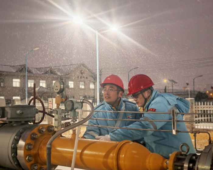 加大巡检频次与力度，针对性开展管线紧固作业。罗欣怡摄 