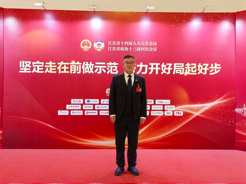 江苏省人大代表杨朝辉。受访方供图