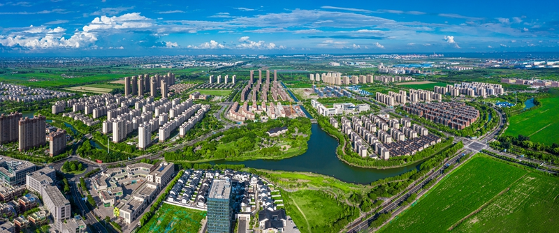 航拍蘇錫通科技產業園區。園區供圖