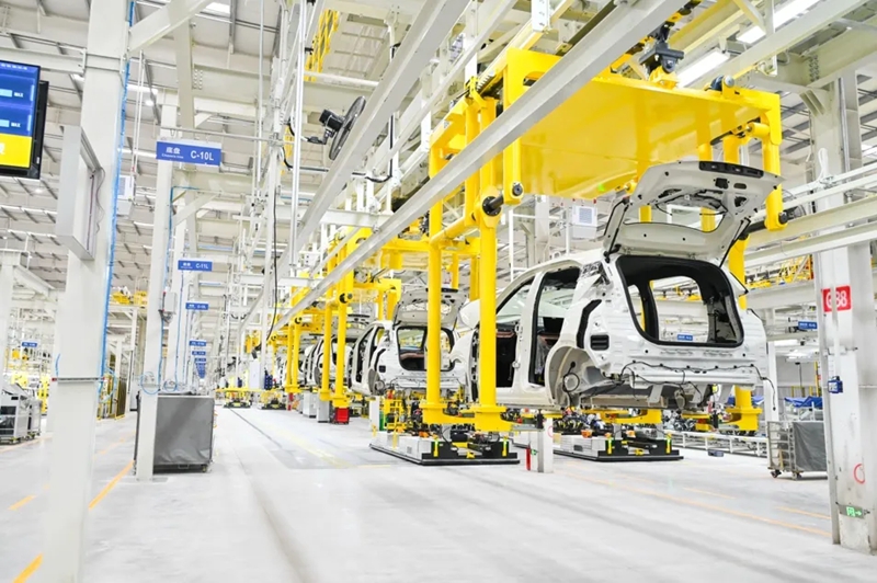比亚迪常州基地总装车间。常州市新北区委宣统部供图