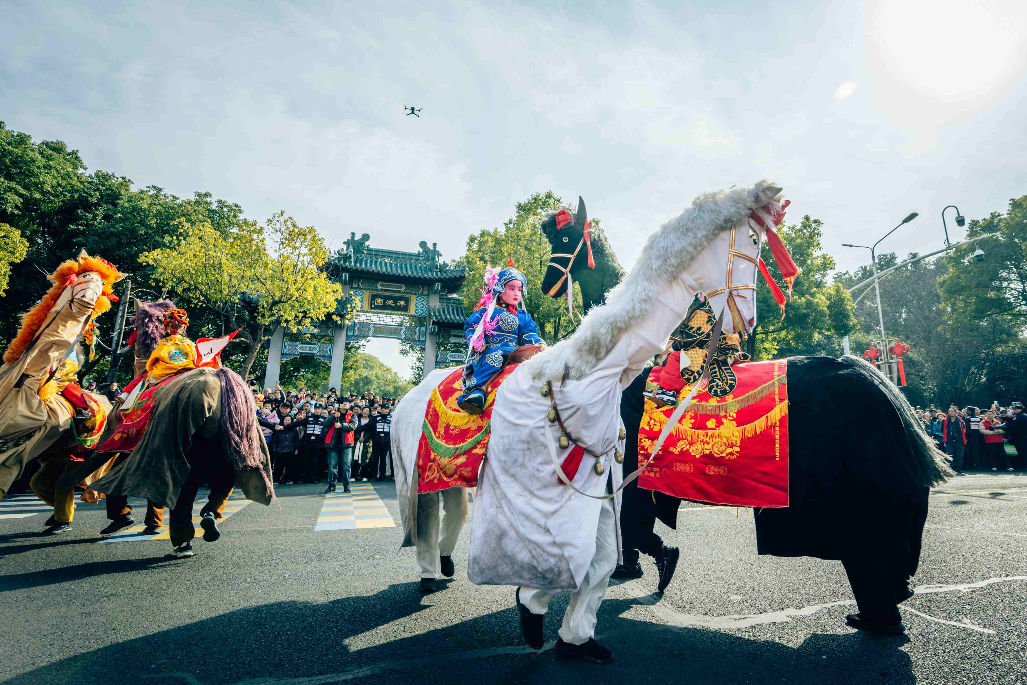 东坝大马灯精彩亮相。高淳区融媒体中心供图