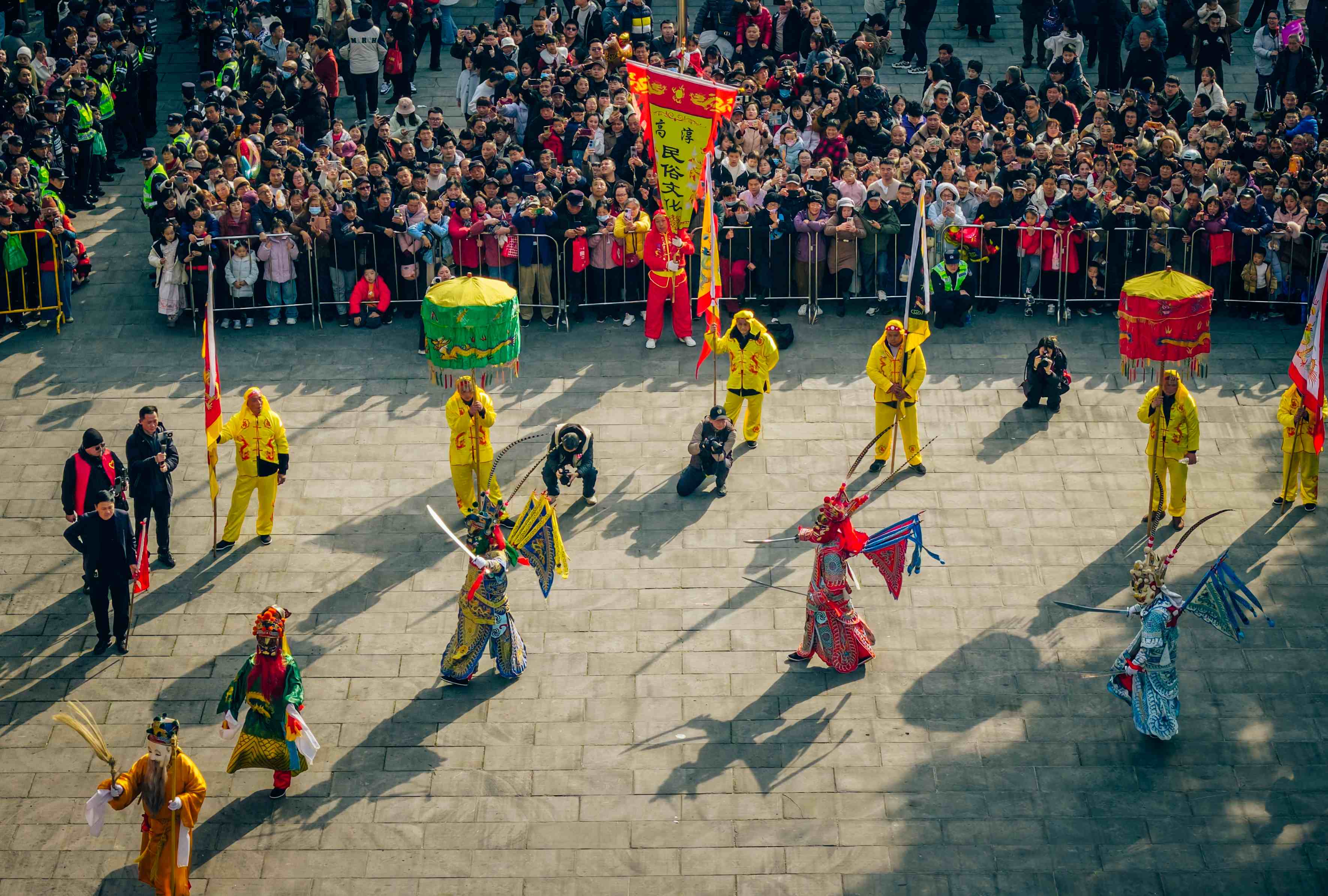 桠溪跳五猖表演。高淳区融媒体中心供图