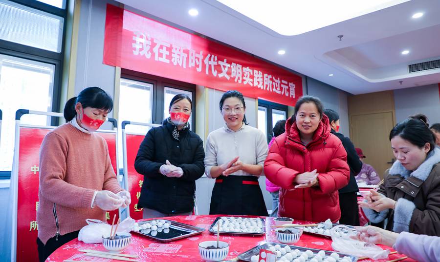 活动现场。沿江街道供图