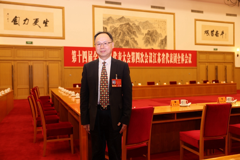 全国人大代表、南京市工商联主席、南京天加环境科技有限公司董事长蒋立。企业供图