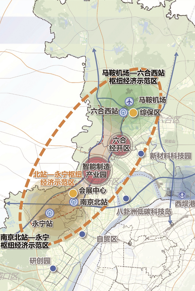 六合“空铁智造走廊”愿景蓝图