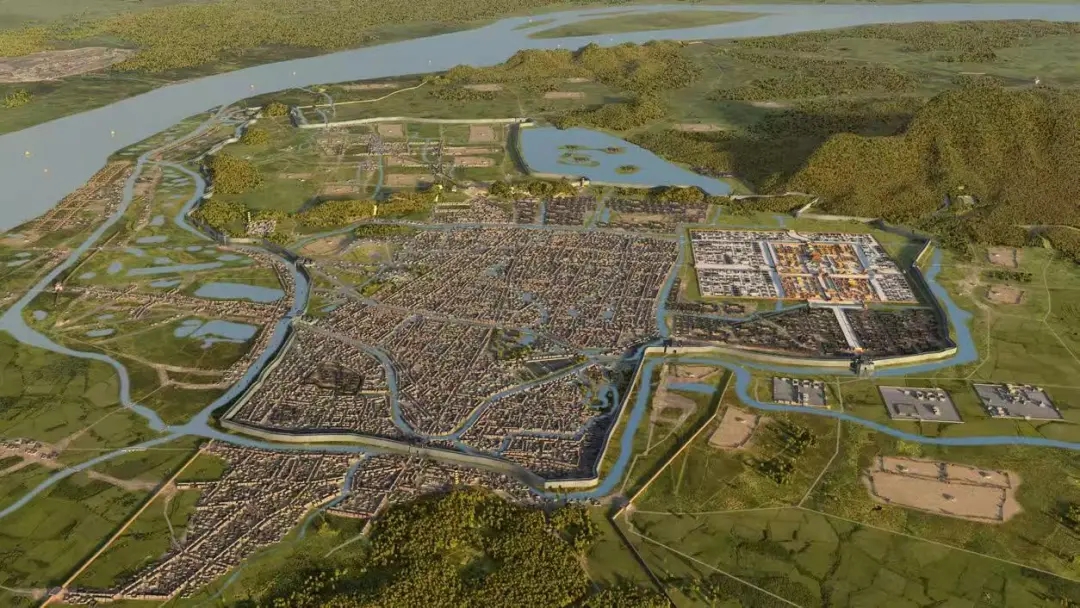 明代南京京城城墙复原图