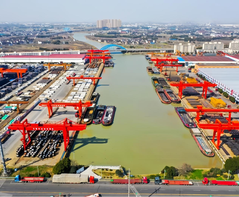 无锡西站物流园实景图。恒丰银行供图