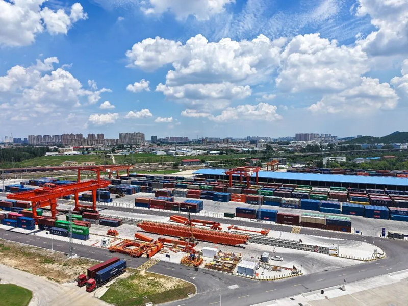 徐州淮海国际陆港。受访者供图