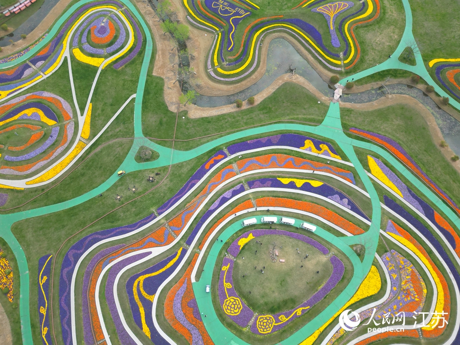 航拍洲际梦幻岛。人民网记者 王继亮摄