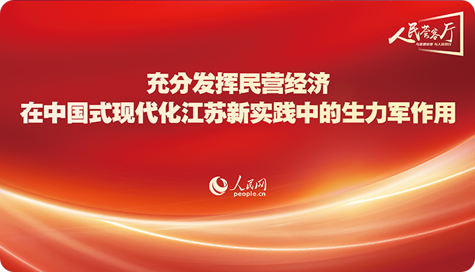 充分发挥民营经济在中国式现代化江苏新实践中的生力军作用