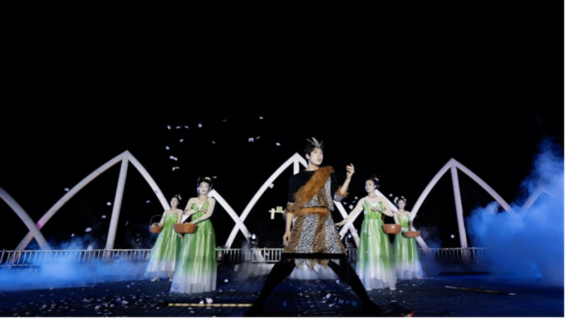 “尧乡风华”实景演艺。金湖县委宣传部供图