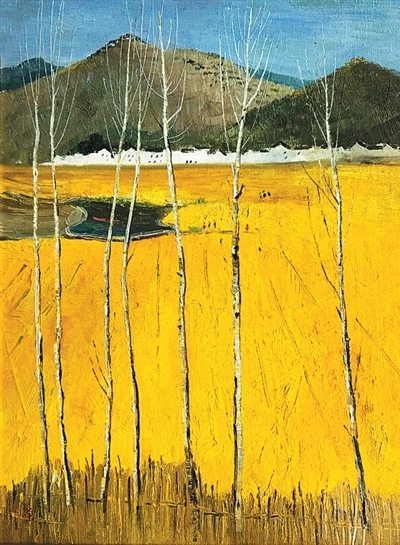 金色田野  吴冠中绘