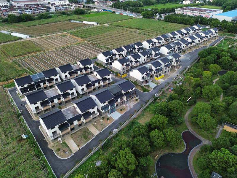 雪堰镇雪东村自建区全貌。武进区委宣传部供图