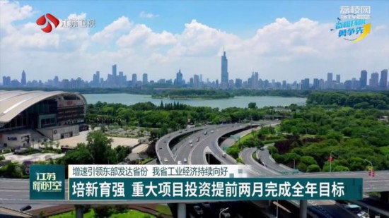 增速引領東部發達省份 江蘇工業經濟持續向好