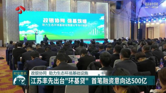 江蘇率先出台“環基貸” 首筆融資意向達500億