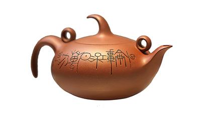 中国宜兴陶瓷博物馆收藏的紫砂壶。陈广林摄