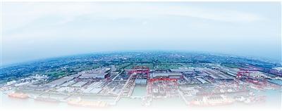 位于江阴—靖江工业园区的扬子江船业集团外景。江阴市委宣传部供图