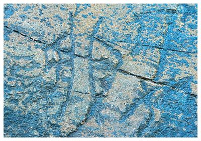 尕日塘秦刻石(局部)。新华社记者 杜笑微摄