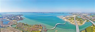 图为景色优美的元荡湖。新华社记者 季春鹏摄